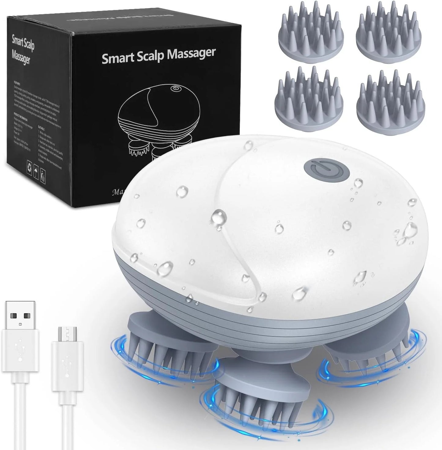 Smart Scalp Massager – Rotating Massage Heads (Model OSK-701)