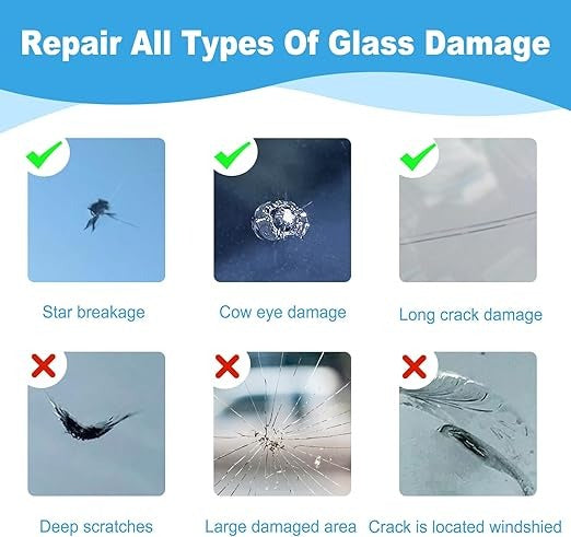 Windshield Crack Repair Kit – DIY Glass Chip & Crack Restoration Tool