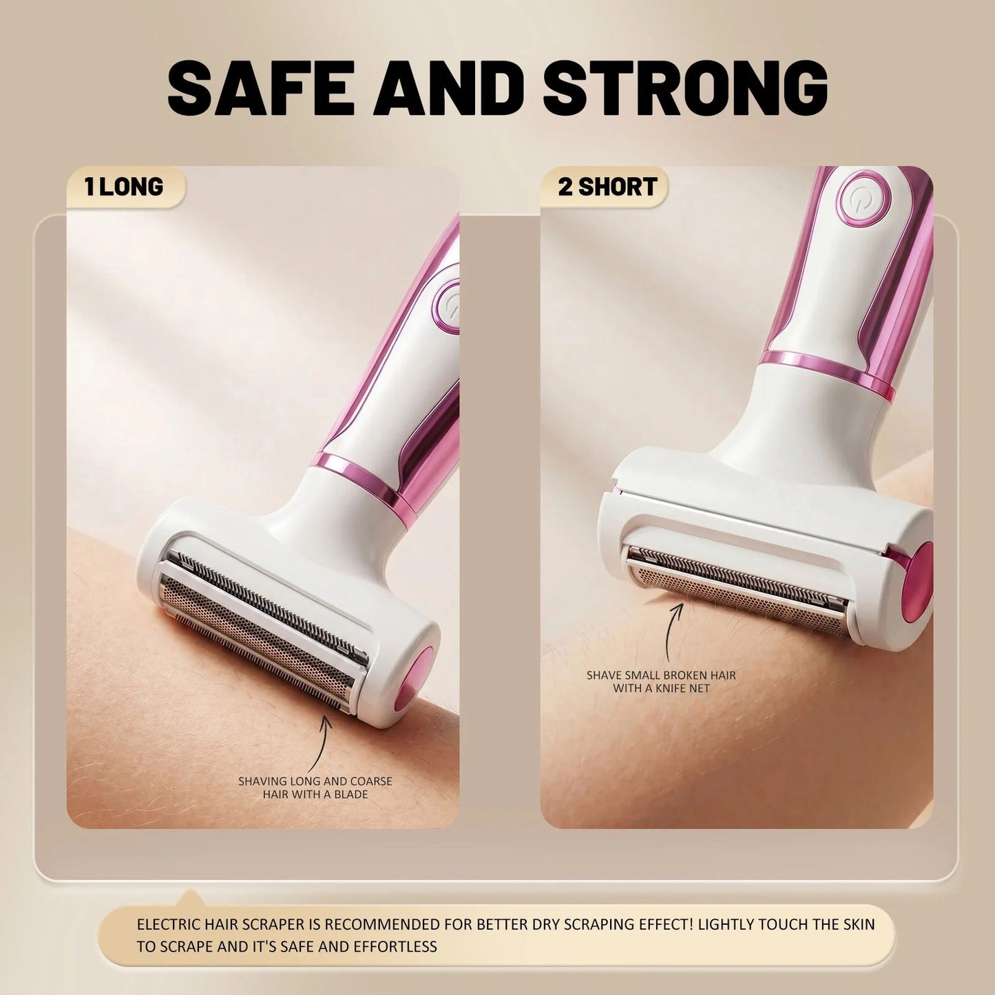 4-In-1 Lady Shaver – USB Rechargeable Multi-Function Grooming Set