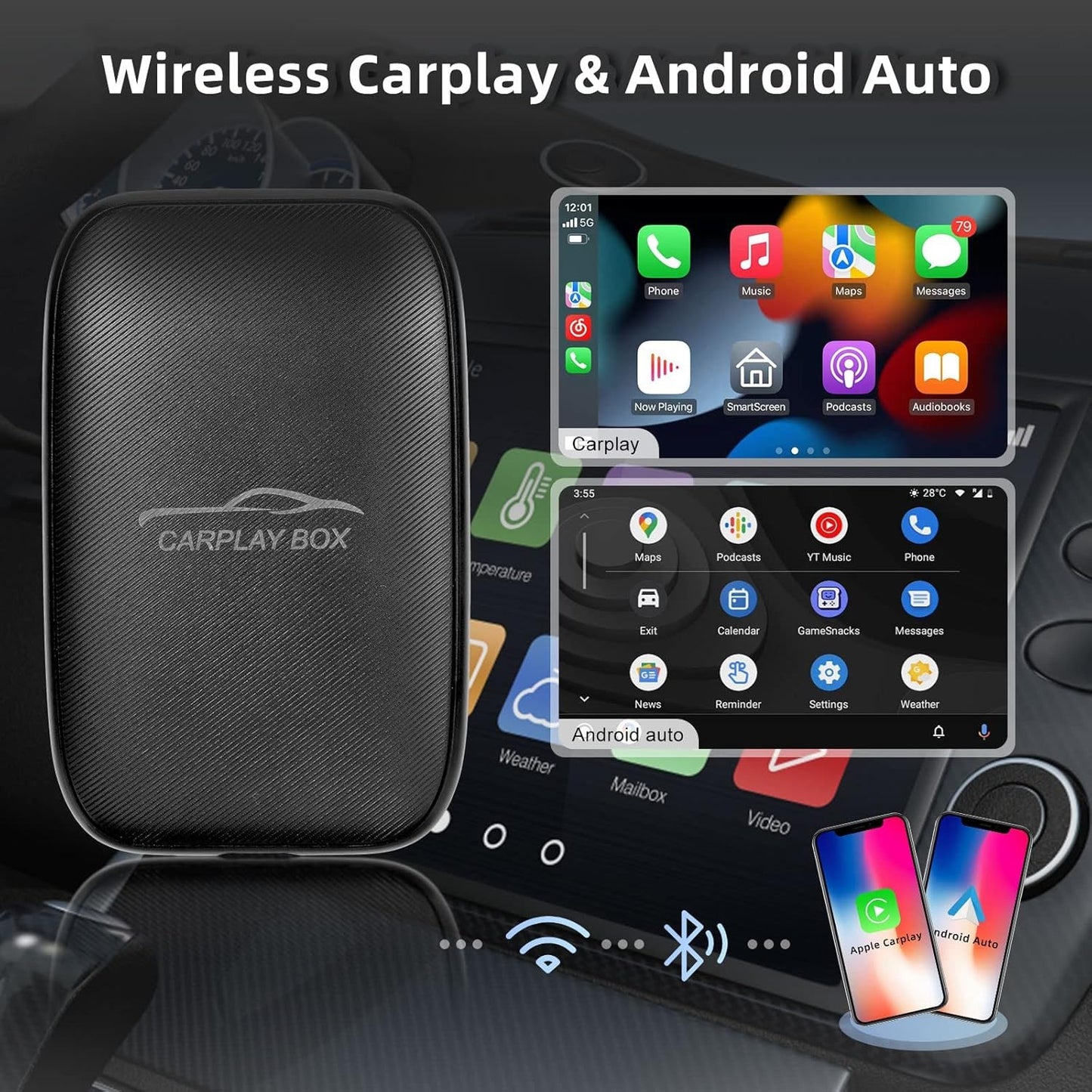 Carplay Box – Wireless CarPlay & Android Auto Smart Adapter