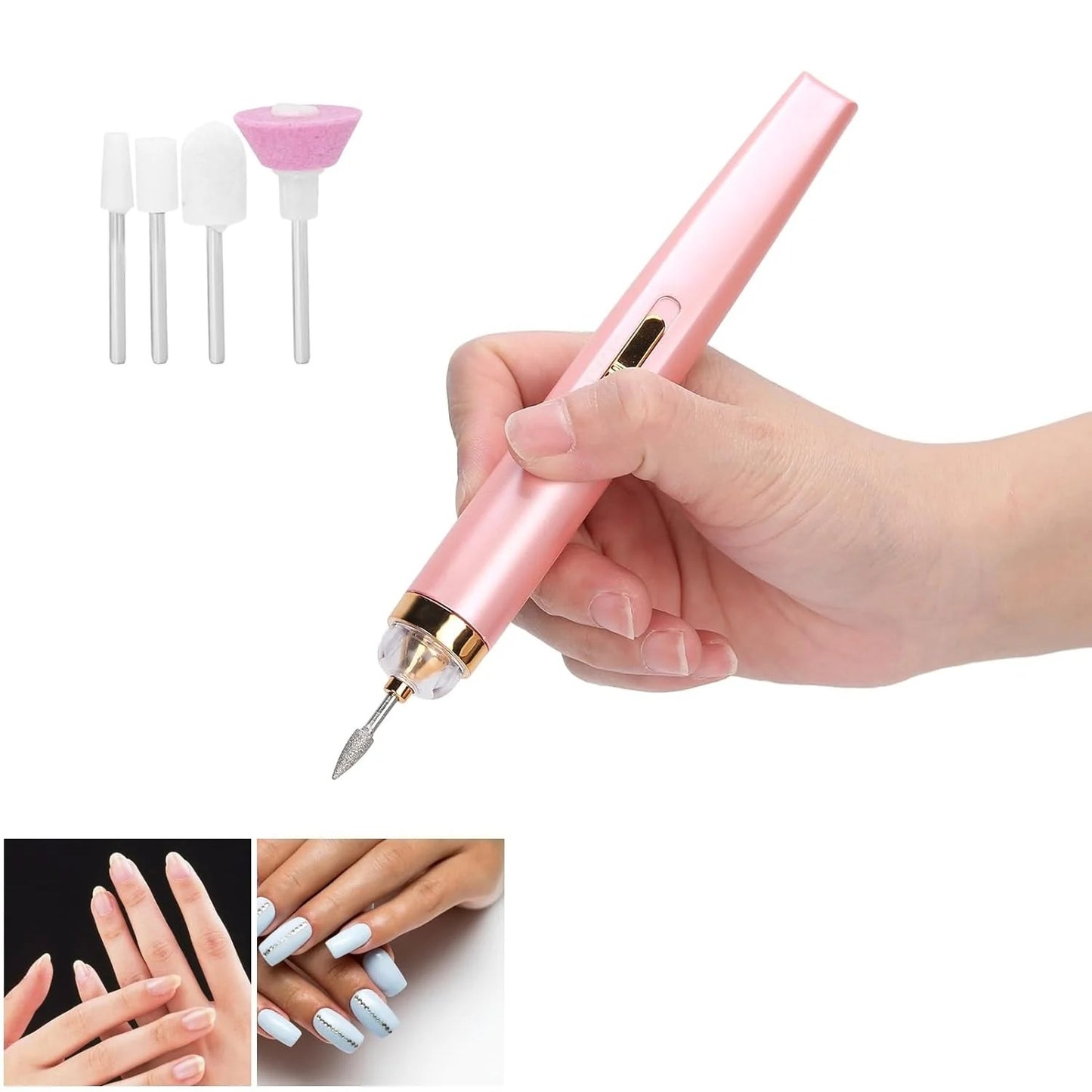 Rechargeable Salon Nails Kit – FLOWERS Salon Nails Professional Nail Care Tool