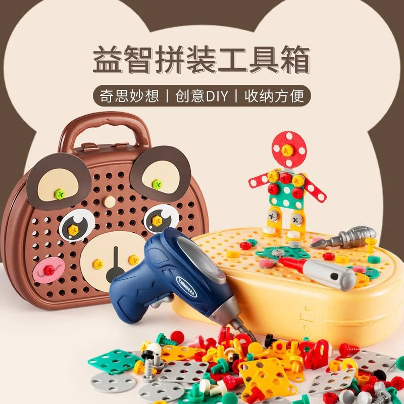 DIY Creative Screw Puzzle Suitcase
