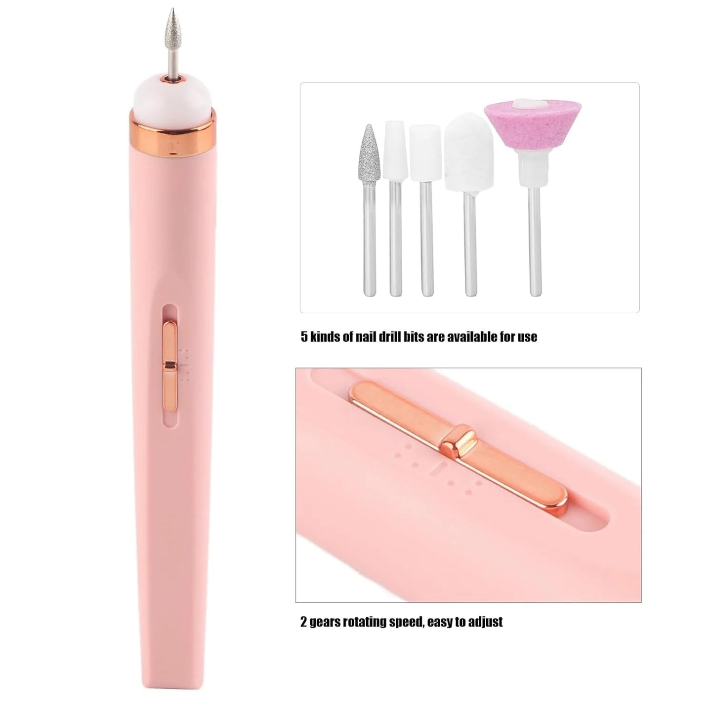 Rechargeable Salon Nails Kit – FLOWERS Salon Nails Professional Nail Care Tool
