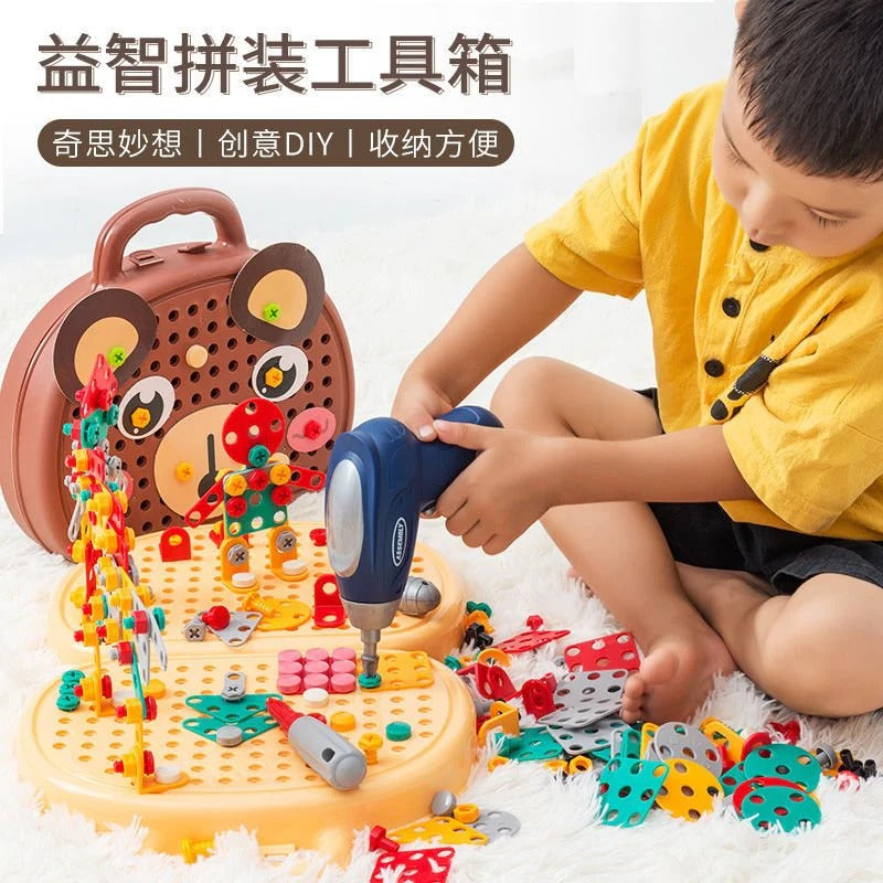 DIY Creative Screw Puzzle Suitcase
