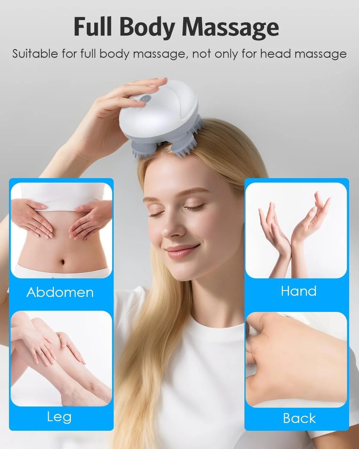 Smart Scalp Massager – Rotating Massage Heads (Model OSK-701)
