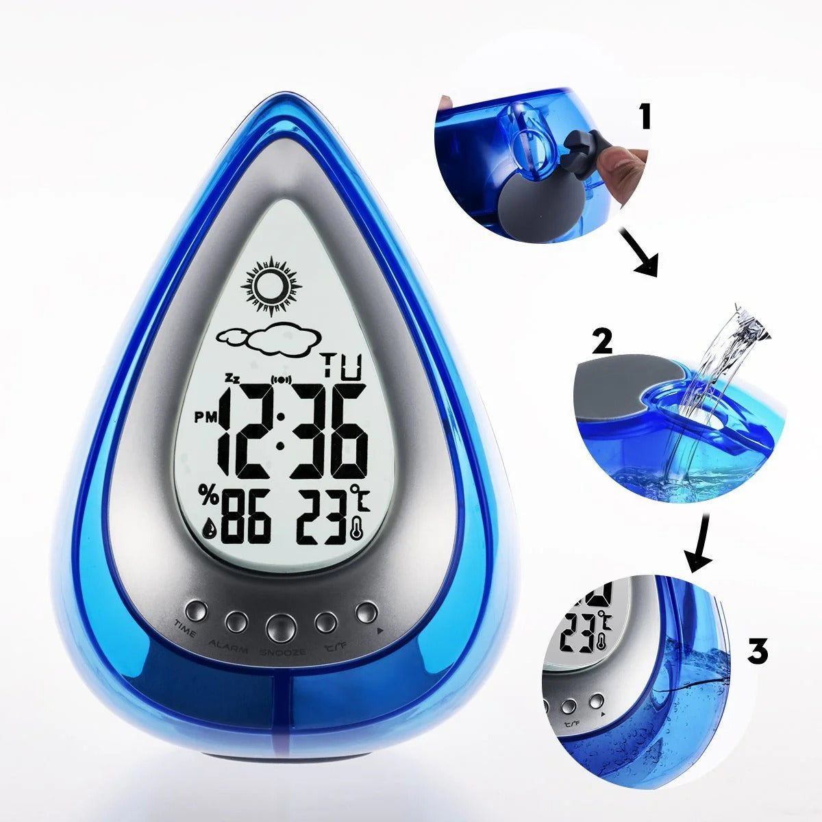 Digital LCD Alarm Clock