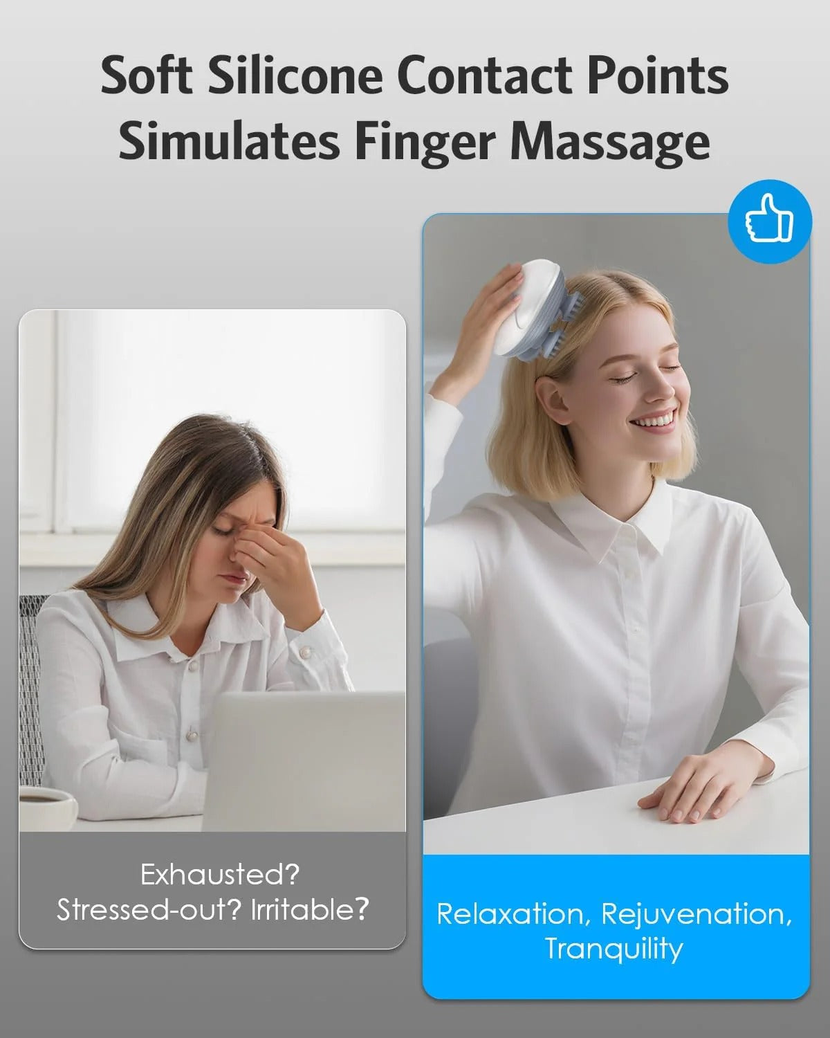Smart Scalp Massager – Rotating Massage Heads (Model OSK-701)