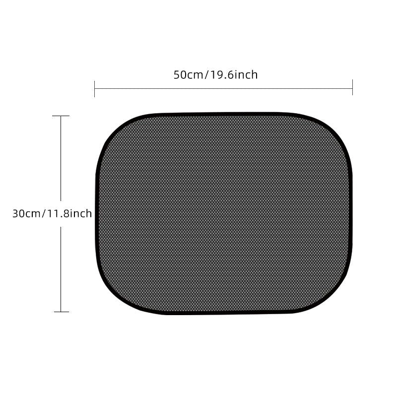 Car Sunshade & Electrostatic Barrier – 4-Pack Universal Window Sun Shield